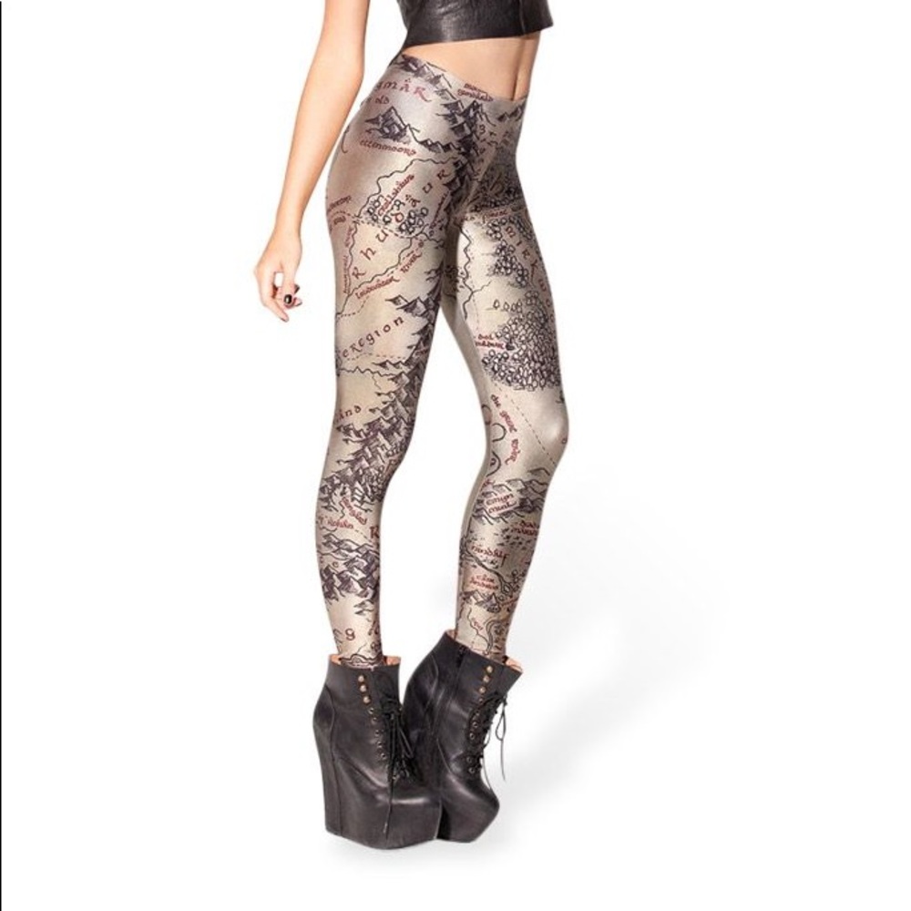 Middle Earth Map Leggings